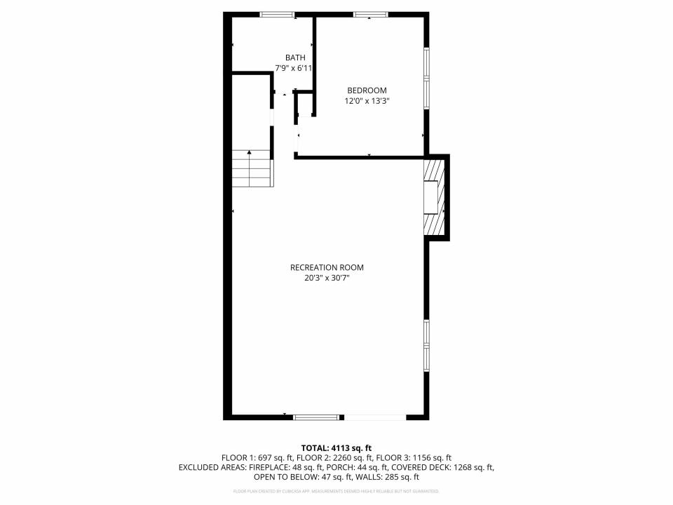 2D Floor Plan for 245 West Lake Shore Ro