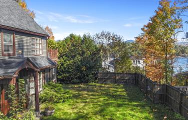 Front Yard is fenced in