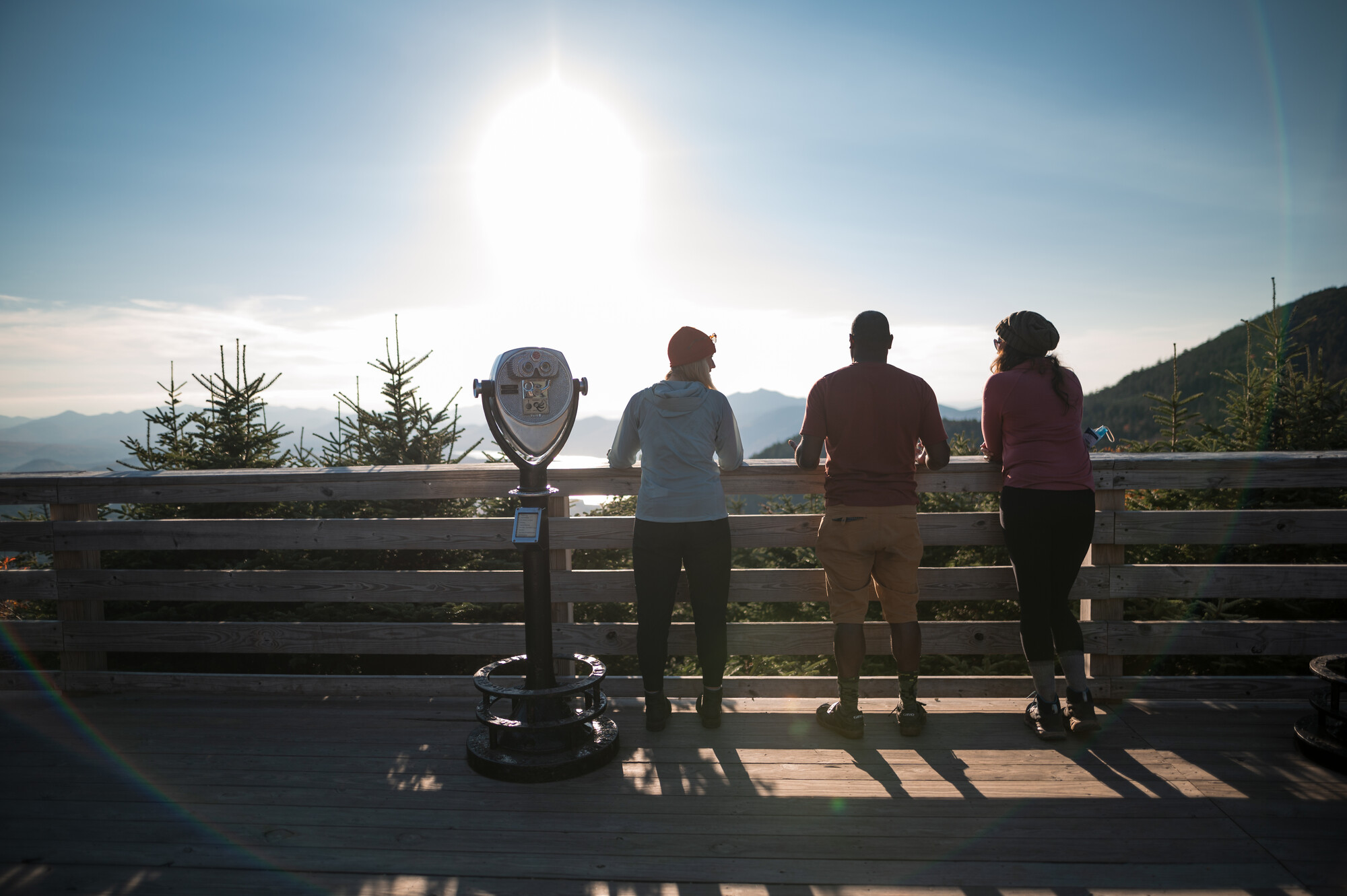 People on whiteface mountain