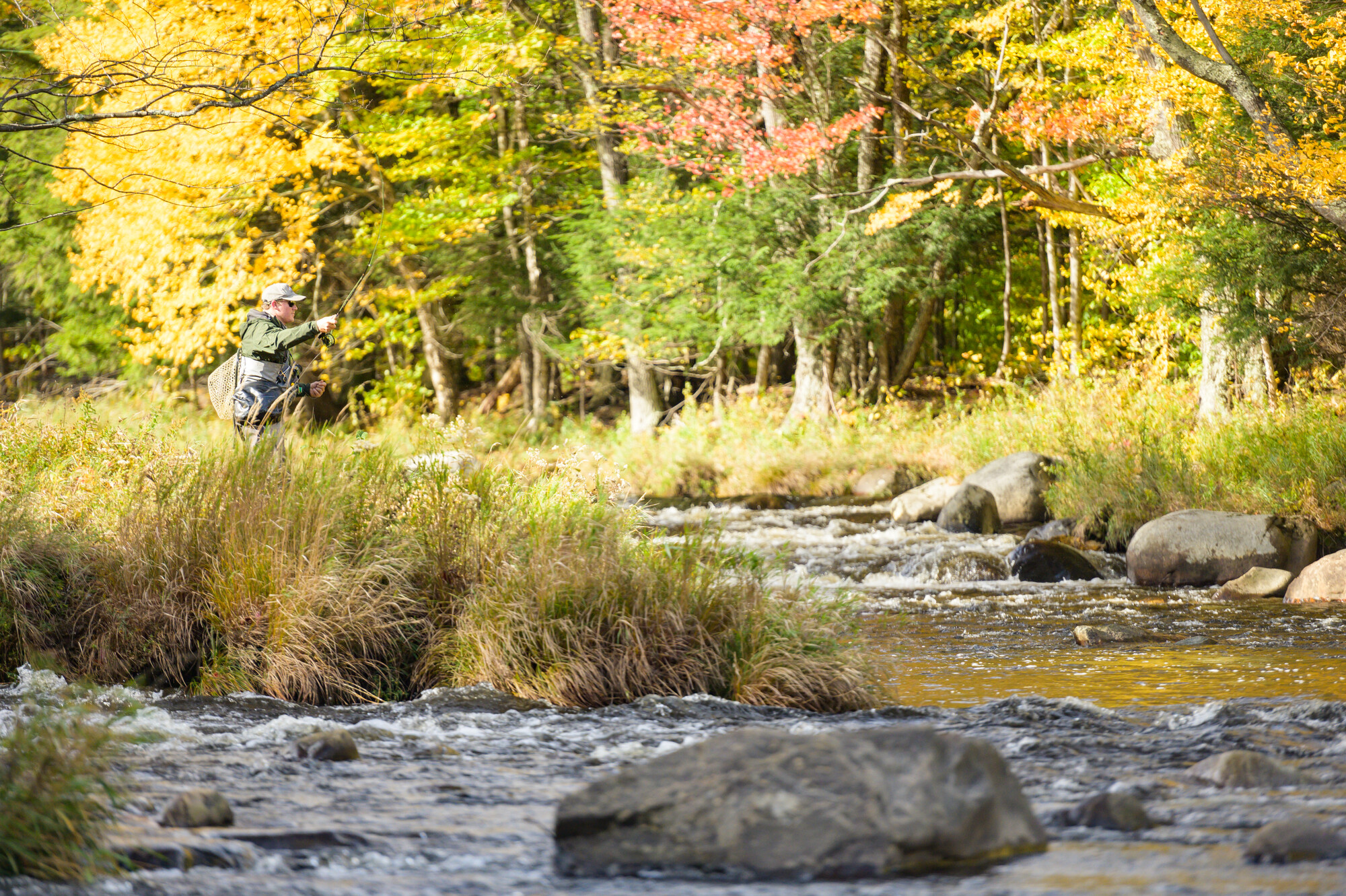 Man Fly Fishing