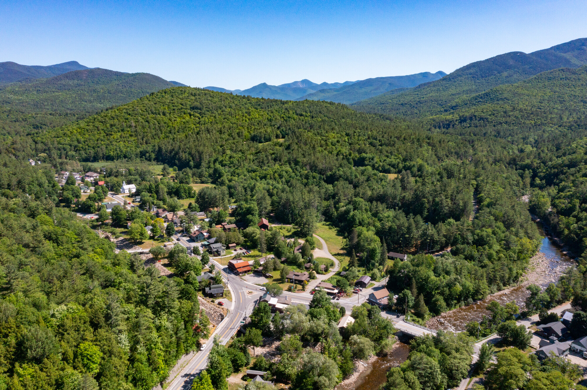 Keene New York Aerial View